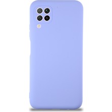 Caseart Huawei P40 Lite Kapak Içi Kadife Kamera Korumalı Lansman Silikon Kılıf - Lila