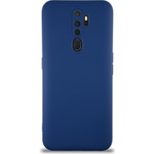 Caseart Oppo A9 2020 Kapak Içi Kadife Kamera Korumalı Lansman Silikon Kılıf - Lacivert