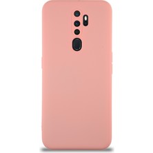 Caseart Oppo A5 2020 Kapak Içi Kadife Kamera Korumalı Lansman Silikon Kılıf - Pembe