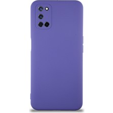 Caseart Oppo A52 Kapak Içi Kadife Kamera Korumalı Lansman Silikon Kılıf - Mor