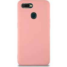Caseart Oppo A12 Kapak Içi Kadife Lansman Silikon Kılıf - Pembe