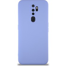 Caseart Oppo A5 2020 Kapak Içi Kadife Kamera Korumalı Lansman Silikon Kılıf - Lila