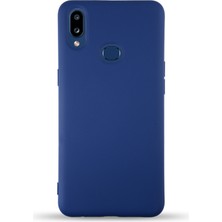 Caseart Samsung Galaxy A10S Kapak Içi Kadife Lansman Silikon Kılıf - Lacivert