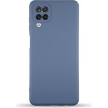 Caseart Samsung Galaxy M12 Kapak Içi Kadife Kamera Korumalı Lansman Silikon Kılıf - Petrol Mavisi