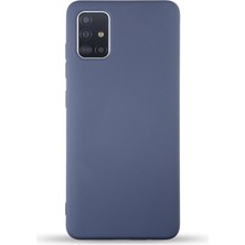 Caseart Samsung Galaxy A51 Kapak Içi Kadife Lansman Silikon Kılıf - Petrol Mavisi