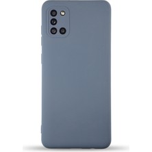 Caseart Samsung Galaxy A31 Kapak Içi Kadife Kamera Korumalı Lansman Silikon Kılıf - Petrol Mavisi