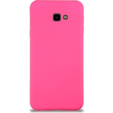 Caseart Samsung Galaxy J4 Plus Kapak Içi Kadife Lansman Silikon Kılıf - Neon Pembe