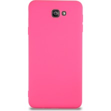 Caseart Samsung Galaxy J7 Prime 2 Kapak Içi Kadife Lansman Silikon Kılıf - Neon Pembe