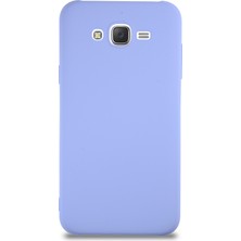 Caseart Samsung Galaxy J7 Kapak Içi Kadife Lansman Silikon Kılıf - Lila