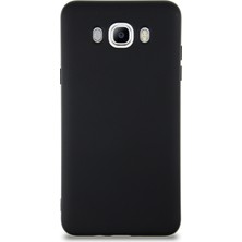 Caseart Samsung Galaxy J7 2016 Kapak Içi Kadife Lansman Silikon Kılıf - Siyah