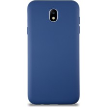 Caseart Samsung Galaxy J7 Pro Kapak Içi Kadife Lansman Silikon Kılıf - Lacivert