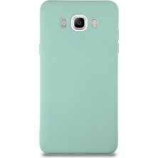 Caseart Samsung Galaxy J7 2016 Kapak Içi Kadife Lansman Silikon Kılıf - Turkuaz