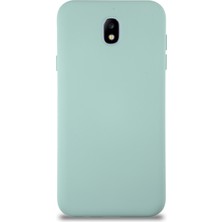 Caseart Samsung Galaxy J7 Pro Kapak Içi Kadife Lansman Silikon Kılıf - Turkuaz