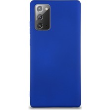 Caseart Samsung Galaxy Note 20 Kapak Içi Kadife Lansman Silikon Kılıf - Lacivert