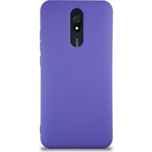 Caseart Xiaomi Redmi 8A Kapak Içi Kadife Lansman Silikon Kılıf - Mor