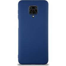 Caseart Xiaomi Redmi Note 9 Pro Kapak Içi Kadife Lansman Silikon Kılıf - Lacivert