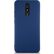 Caseart Xiaomi Redmi 8A Kapak Içi Kadife Lansman Silikon Kılıf - Lacivert