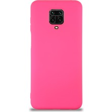 Caseart Xiaomi Redmi Note 9 Pro Kapak Içi Kadife Lansman Silikon Kılıf - Neon Pembe