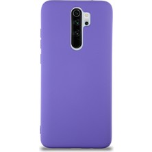 Caseart Xiaomi Redmi Note 8 Pro Kapak Içi Kadife Lansman Silikon Kılıf - Mor