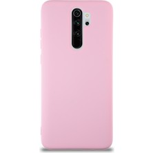 Caseart Xiaomi Redmi Note 8 Pro Kapak Içi Kadife Lansman Silikon Kılıf - Pembe