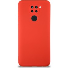 Caseart Xiaomi Redmi Note 9 Kapak Içi Kadife Kamera Korumalı Lansman Silikon Kılıf - Kırmızı
