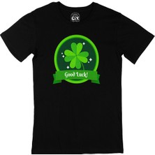 Cix Good Luck St Patricks Siyah T-Shirt