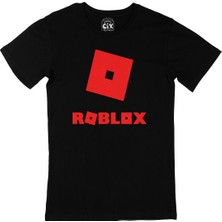 Cix Roblox Logolu Siyah T-Shirt