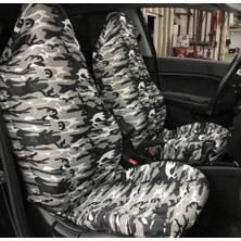 HMNL Fiat / Tofaş Doğan Koltuk Kılıfı Koruyucu Penye Servis Kılıfı Kamuflaj Desenli