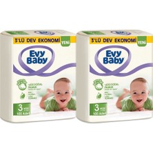 Evy Baby Bebek Bezi 3 Beden 5-9 kg 2 x 100 200'LÜ