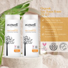 Ecowell Organik Saç Bakım Kremi 2'li Set (2x300 ml.)