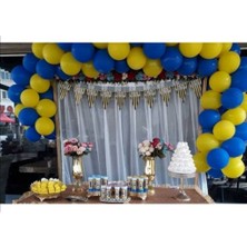 Hknys Ankaragucu Renkleri Sarı Lacivert 100 Adet Balon + Balon Zinciri