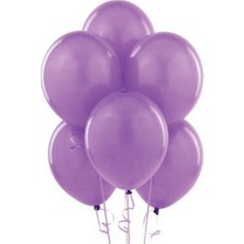 Hknys Sihirli Parti Metalik Balon Lila (20 Adet)