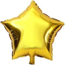 Hknys Yıldız Folyo Balon Altın(Gold) Renk-60 cm -Sevgililer-Doğum Günü