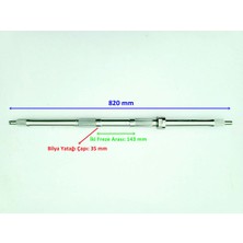 Mondial Atv AU200 Arka Aks Mili 820 mm Bilya Yatağı 35 mm Orj