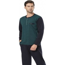 Pierre Cardin Jakarlı 5195 Çeyizlik Kutulu Erkek Pijama Takımı