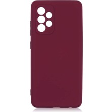CoverZone Samsung Galaxy A52 Kılıf Delux Silky Termoplastik Koyu Mor