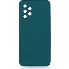 CoverZone Galaxy A32 4g Kılıf Delux Silkytermoplastik Kılıf Koyu Yeşil