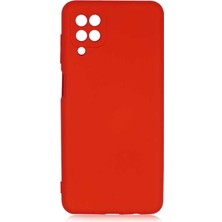 CoverZone Galaxy A12 Kılıf Delux Silkytermoplastik Kılıf Koyu Pembe