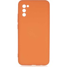 CoverZone Galaxy A02S Kılıf Delux Silkytermoplastik Kılıf Turuncu