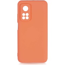 CoverZone Xiaomi Mi 10T 5g Kılıf Delux Silkytermoplastik Kılıf Turuncu
