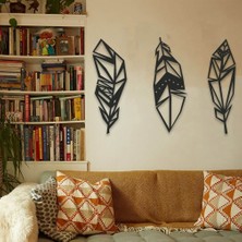 Baupor Geometrik Yapraklar  Metal Duvar Dekoru