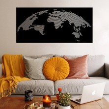 Baupor Dünya Haritası Metal Duvar Dekoru