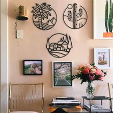 Baupor 3'lü Manzara Metal Duvar Dekoru