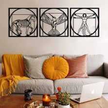 Baupor Da Vinci Kombin Duvar Dekoru Metal Pano