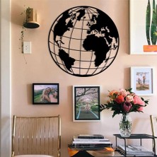 Baupor Dünya Haritası  World Map Metal Duvar Dekoru