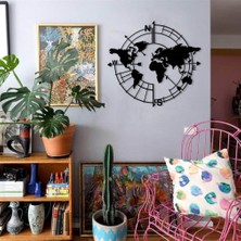 Baupor Dünya Haritası Metal Duvar Dekoru