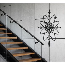 Baupor Pusula Metal Duvar Dekoru