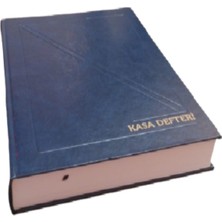 Lacivert Kasa Defteri 20X28 320 Yaprak Cilt Bezli 1 Adet