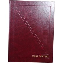 Bordo Kasa Defteri 20X28 160 Yaprak Cilt Bezli 1 Adet