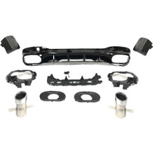 Mercedes cla w118 cla35 difüzör ve egzoz ucu krom 2019+